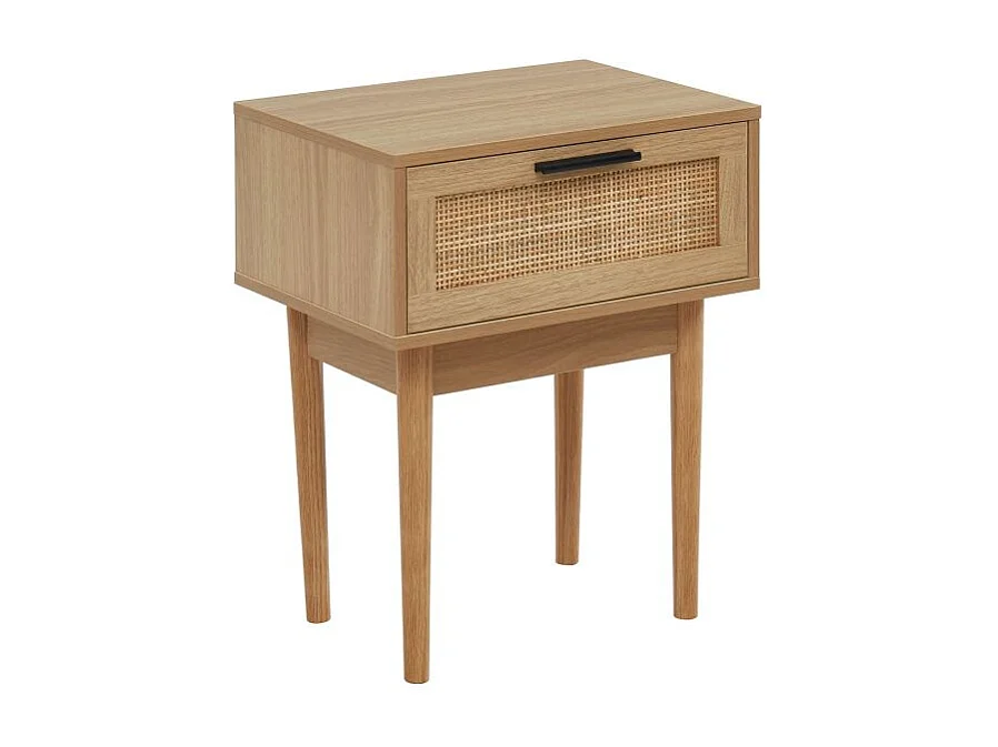 Table de chevet cannage rotin 1 tiroir ZIRCON