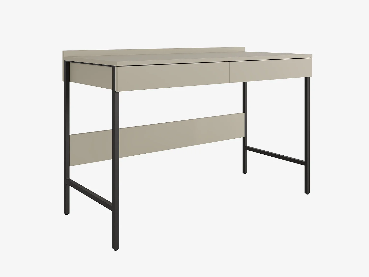 Bureau PORTO 90/120 x 55 – Style loft moderne avec tiroir – Pieds en métal – Chêne Artisan, Cachemire ou Anthracite – Design minimaliste sans poignées