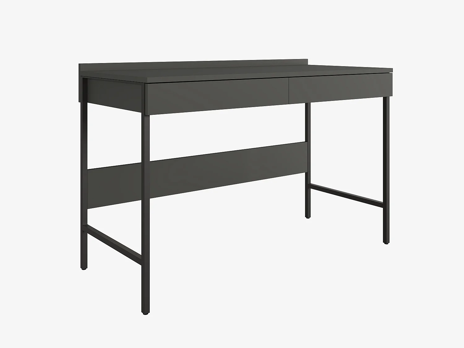 Escritorio PORTO 90/120 x 55 – Estilo loft moderno con cajón – Patas metálicas – Roble Artisan, Cachemira o Antracita – Diseño minimalista sin tiradores