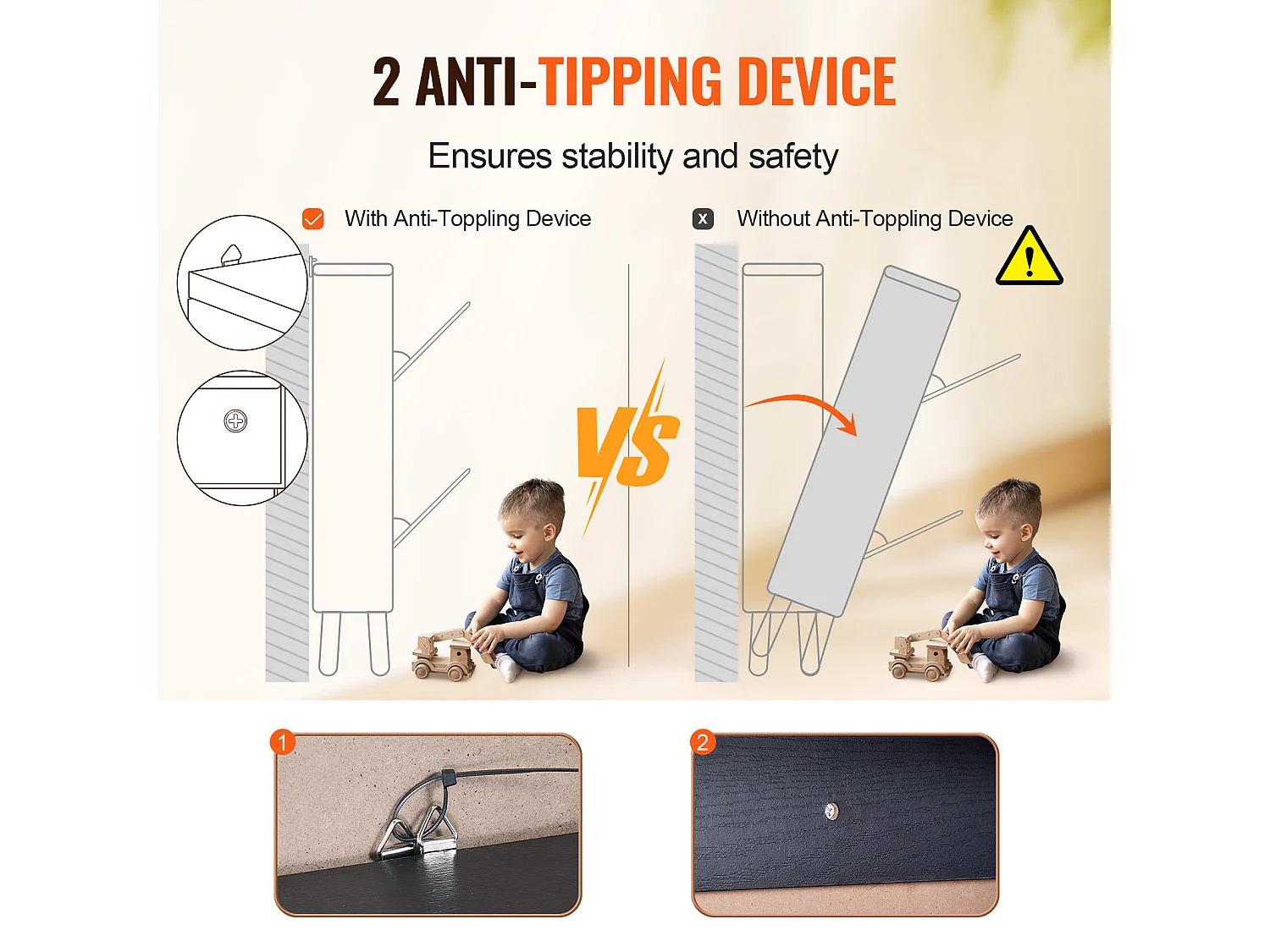 Scarpiera in Rattan SucceBuy, 4 Cassetti Ribaltabili, Colore Legno Chiaro