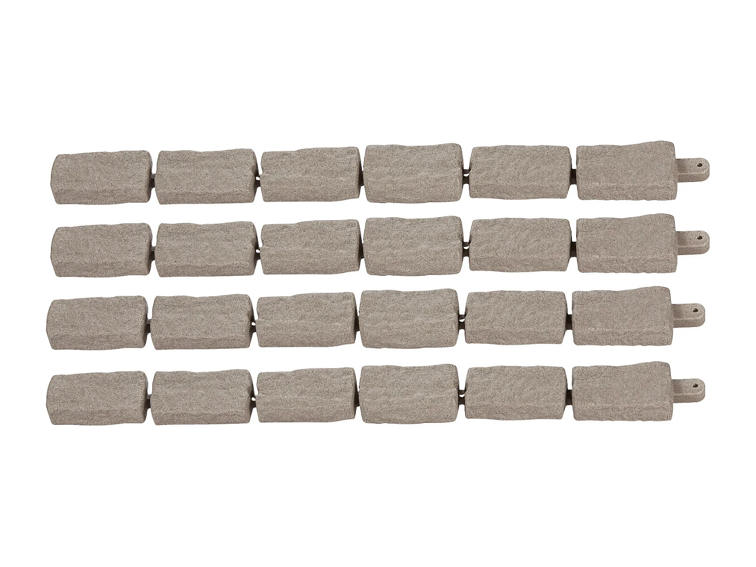 Bordures à Planter SucceBuy Bordure de Jardin en Pierre Artificielle, 1180 x 95 x 57 mm, Bordure de Pelouse Réaliste, Design Modulaire, Taille Brique