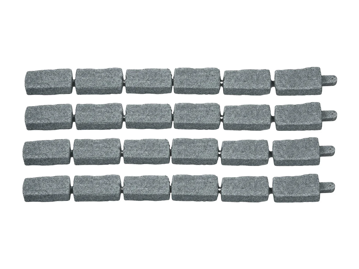 Bordures à Planter SucceBuy Bordure de Jardin Imitation Pierre 1180 x 95 x 57 mm Gris