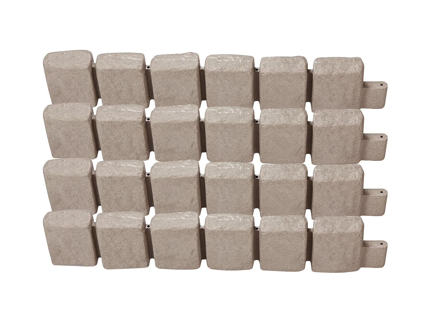 Bordures à Planter SucceBuy Bordure de Jardin Imitation Pierre Naturelle 1200 x 100 x 230 mm