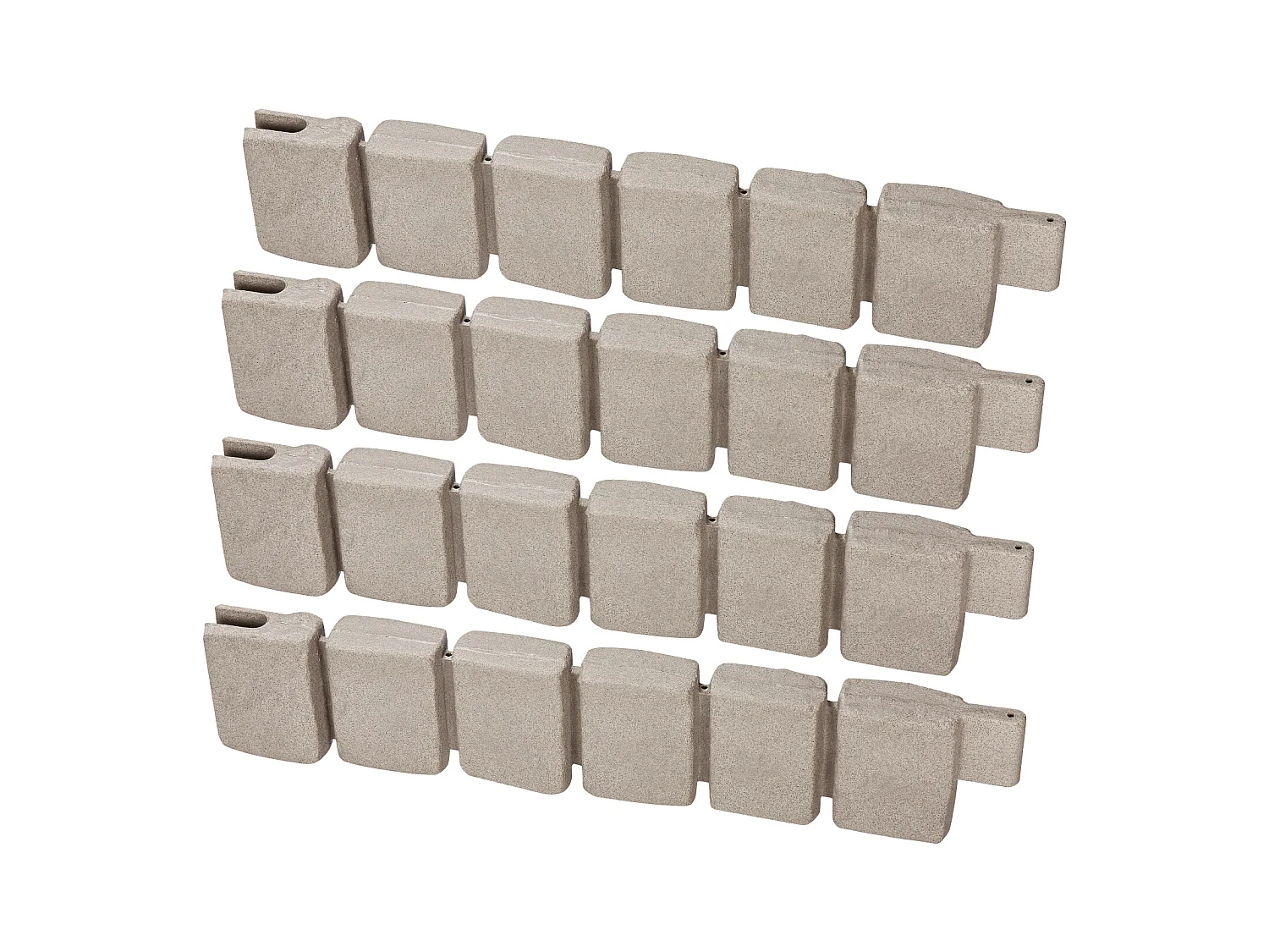 Bordures à Planter SucceBuy Bordure de Jardin Imitation Pierre Naturelle 1200 x 100 x 230 mm