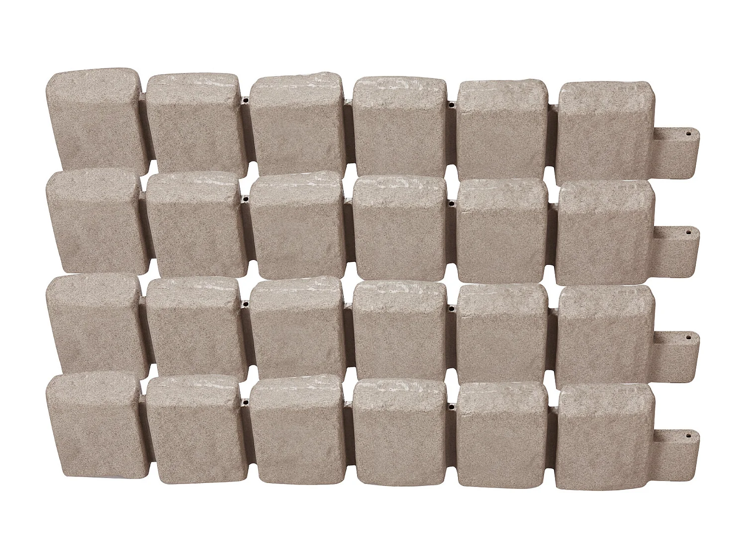 Bordures à Planter SucceBuy Bordure de Jardin Imitation Pierre Naturelle 1200 x 100 x 230 mm