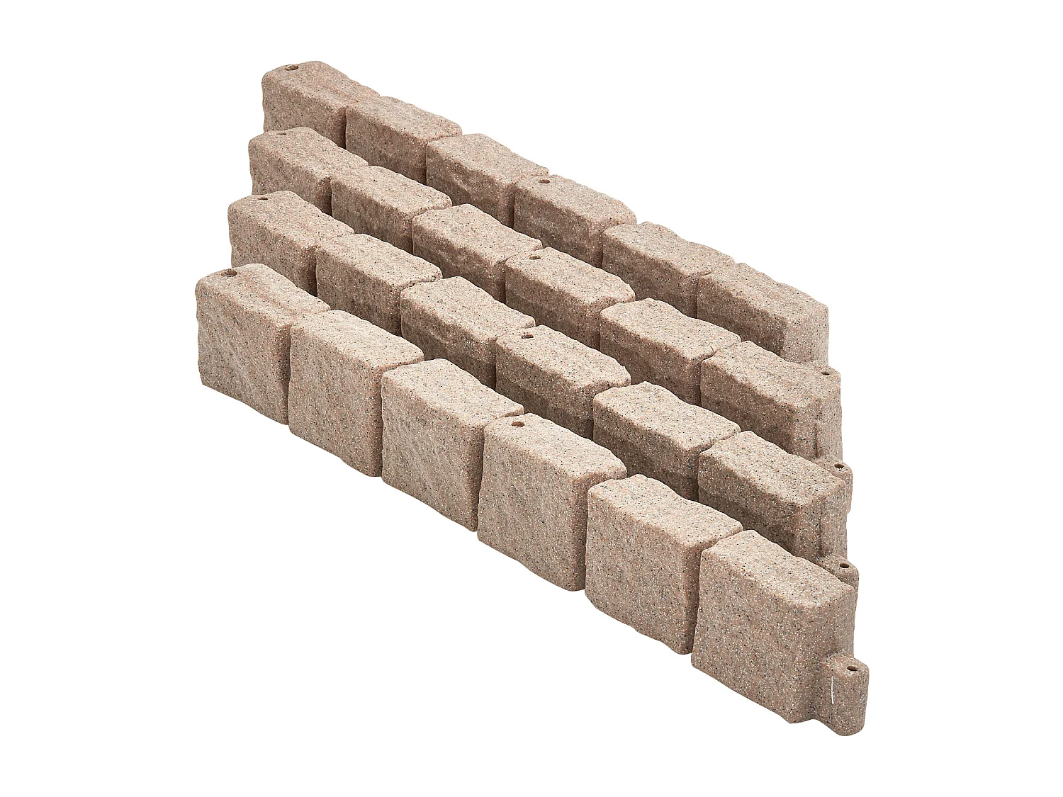 Bordures à Planter SucceBuy Bordure de Jardin en Pierre Synthétique 1190 x 100 x 155 mm