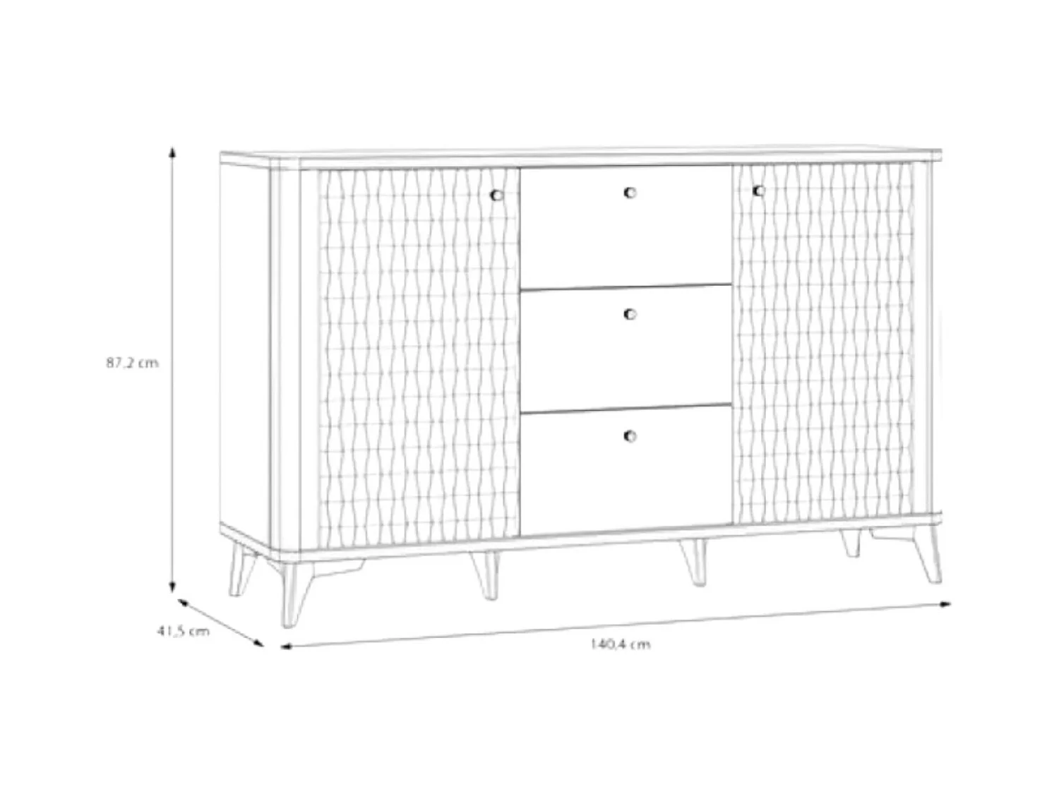Madia Forest Lux/Cassetti/bianco