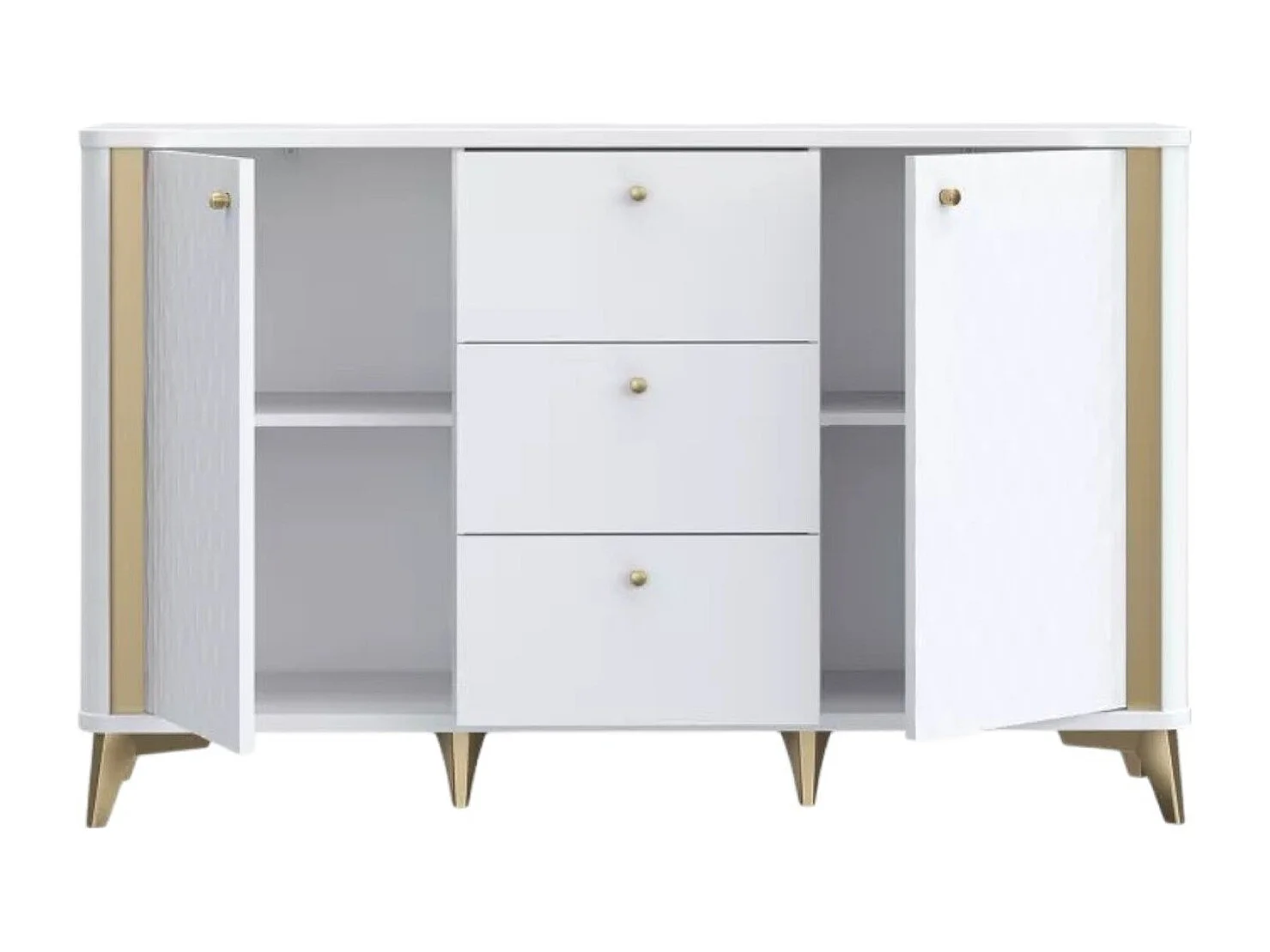 Buffet Forest Lux/Tiroirs/blanc