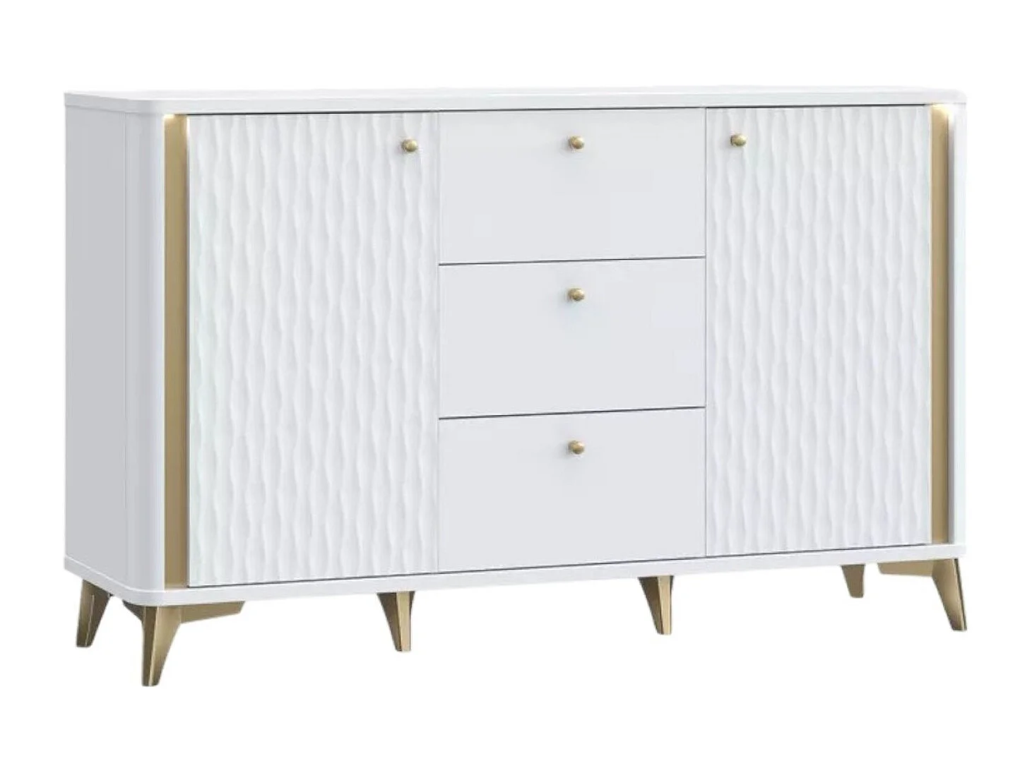 Buffet Forest Lux/Tiroirs/blanc