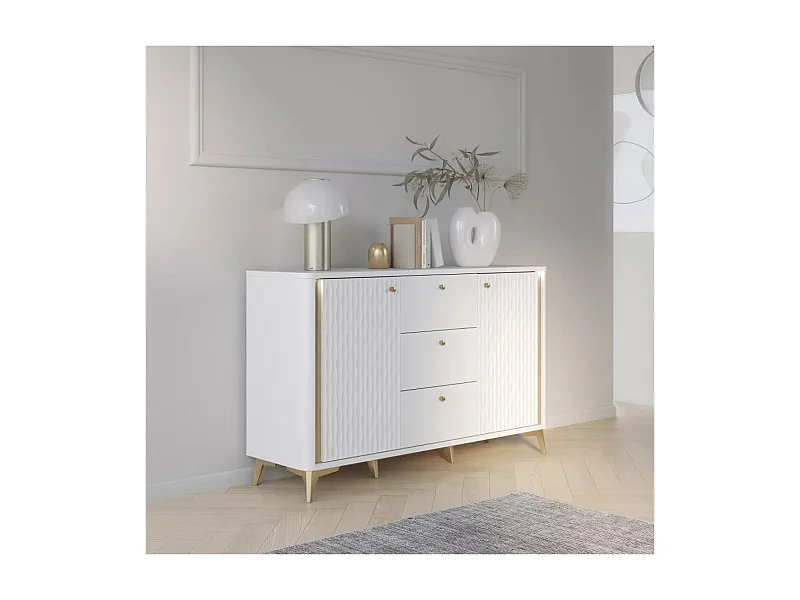 Buffet Forest Lux/Tiroirs/blanc