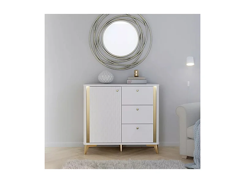 Sideboard Forest/Schubladen/Weiss