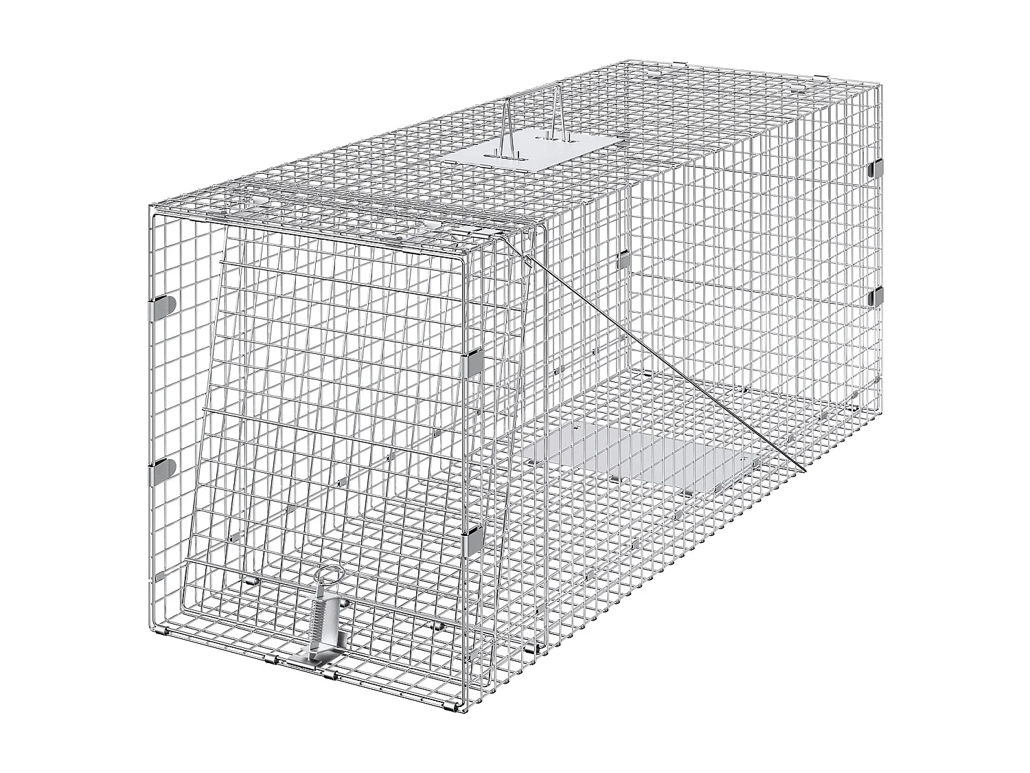 Piège à Cage pour Animaux Vivants SucceBuy 1067 x 406 x 457 mm Sans Cruauté pour Chats, écureuils