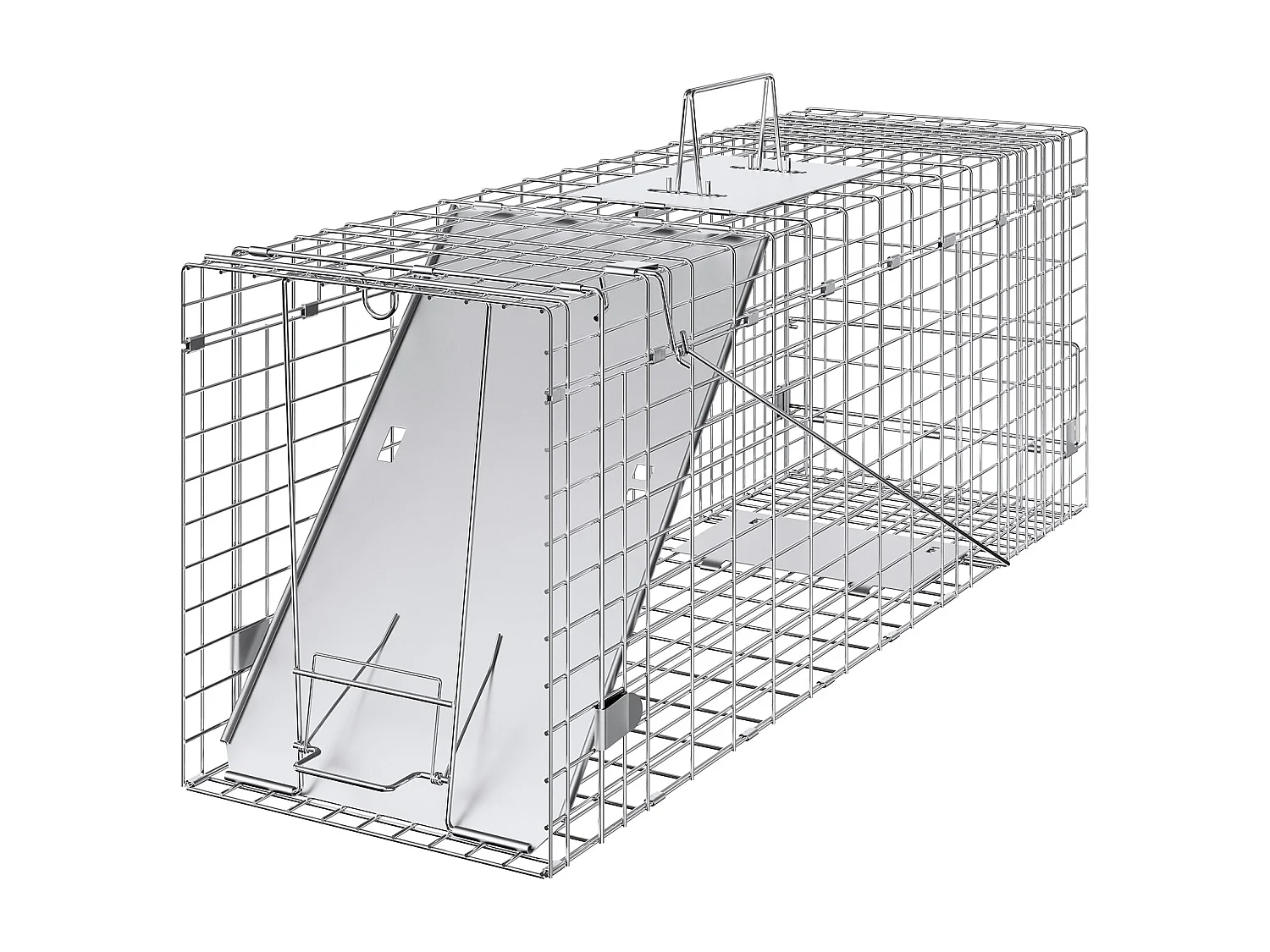 Piège à Cage pour Animaux Vivants SucceBuy 785 × 254 × 305 mm pour Chats, écureuils et Souris