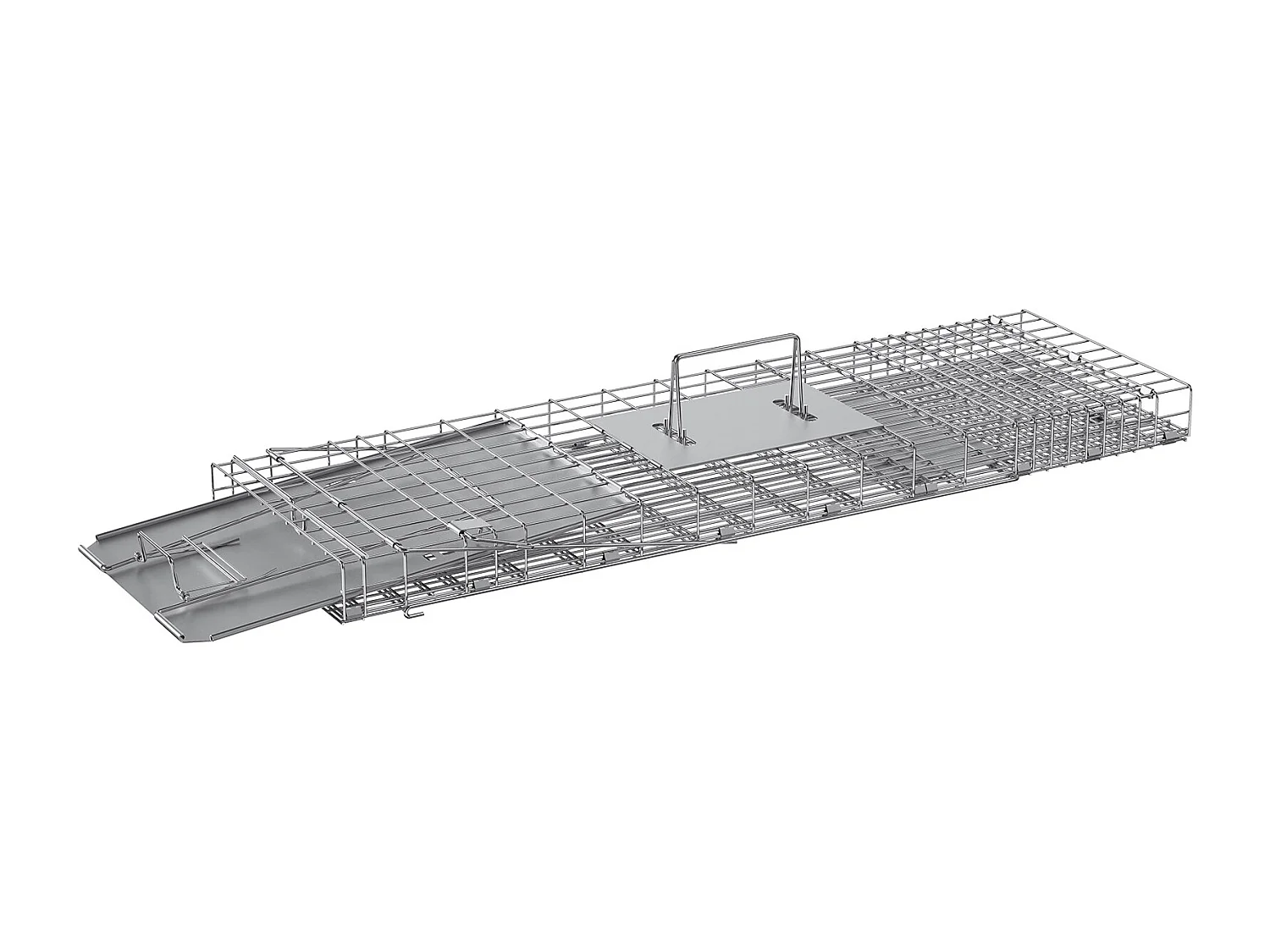 Piège à Cage pour Animaux Vivants SucceBuy 785 × 254 × 305 mm pour Chats, écureuils et Souris
