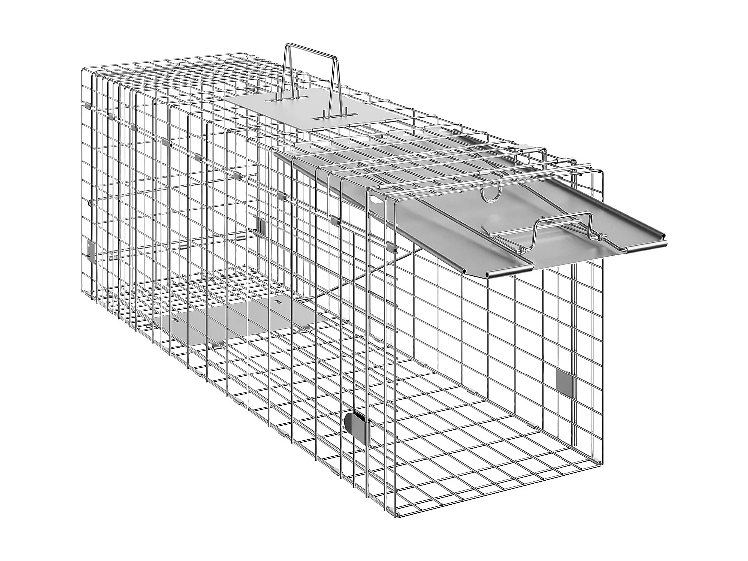 Piège à Cage pour Animaux Vivants SucceBuy 785 × 254 × 305 mm pour Chats, écureuils et Souris