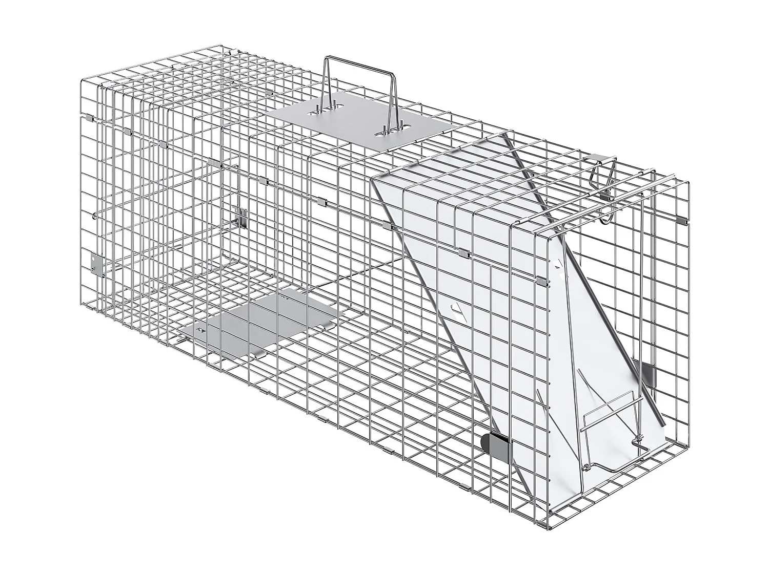 Piège à Cage pour Animaux Vivants SucceBuy 785 × 254 × 305 mm pour Chats, écureuils et Souris