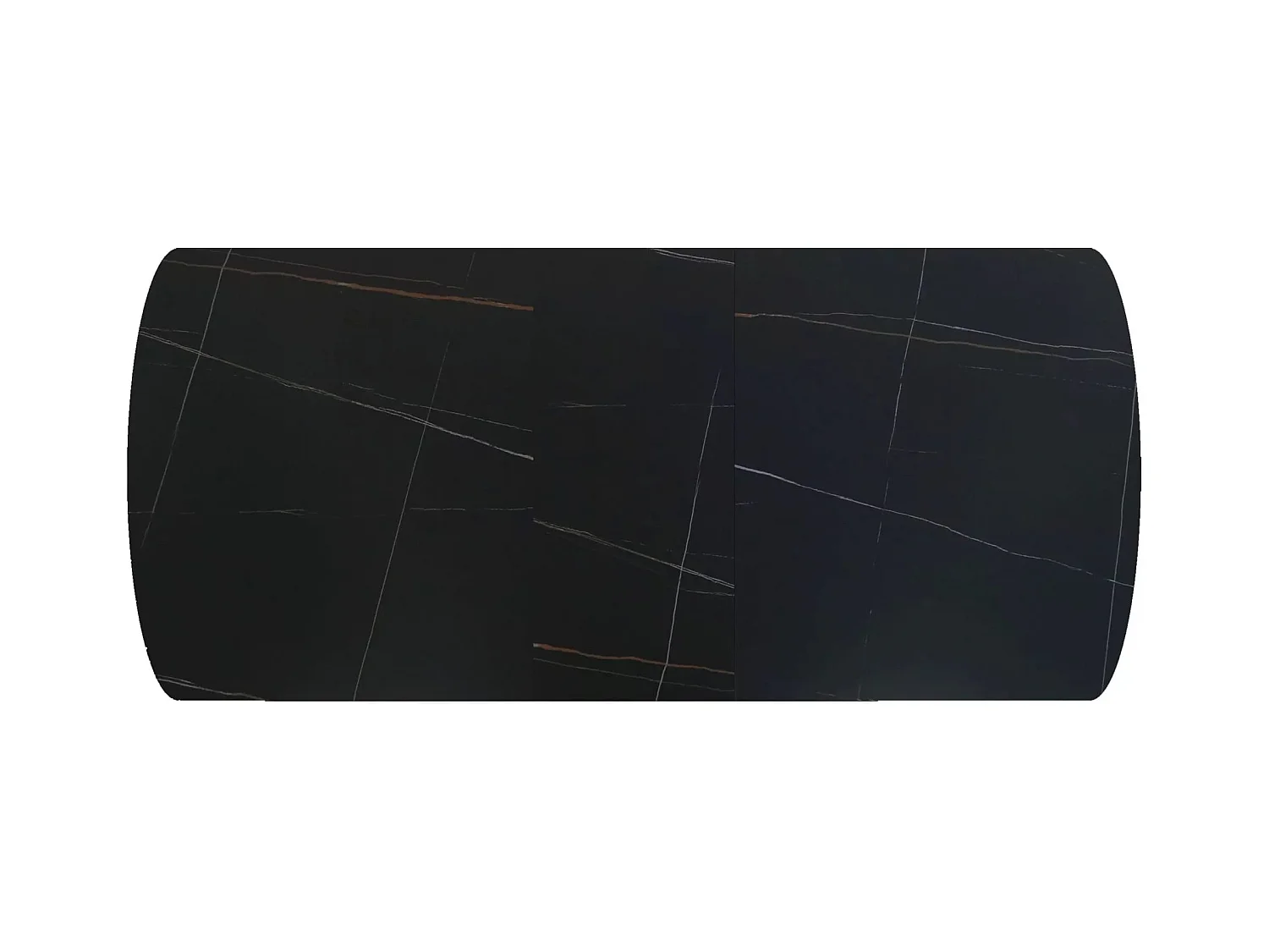 Esstisch Vector (90x180-220)/Erweiterbar/Keramik/Schwarz