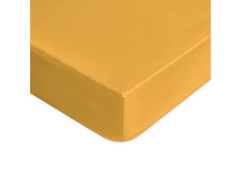 Lenzuolo sotto con angoli in percalle di cotone seitan (90x200cm)