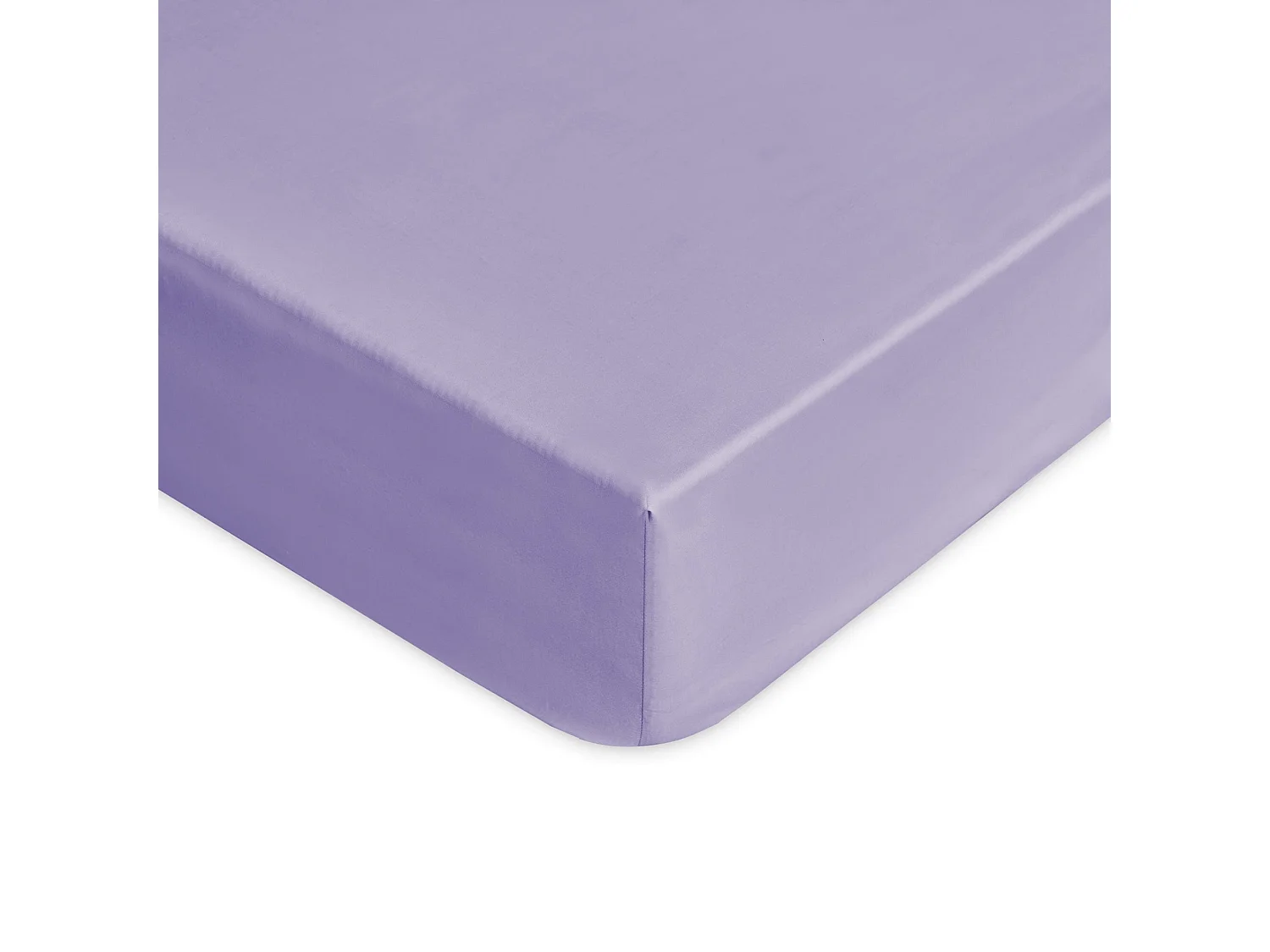 Lenzuolo sotto con angoli in puro cotone lilla (90x200cm)