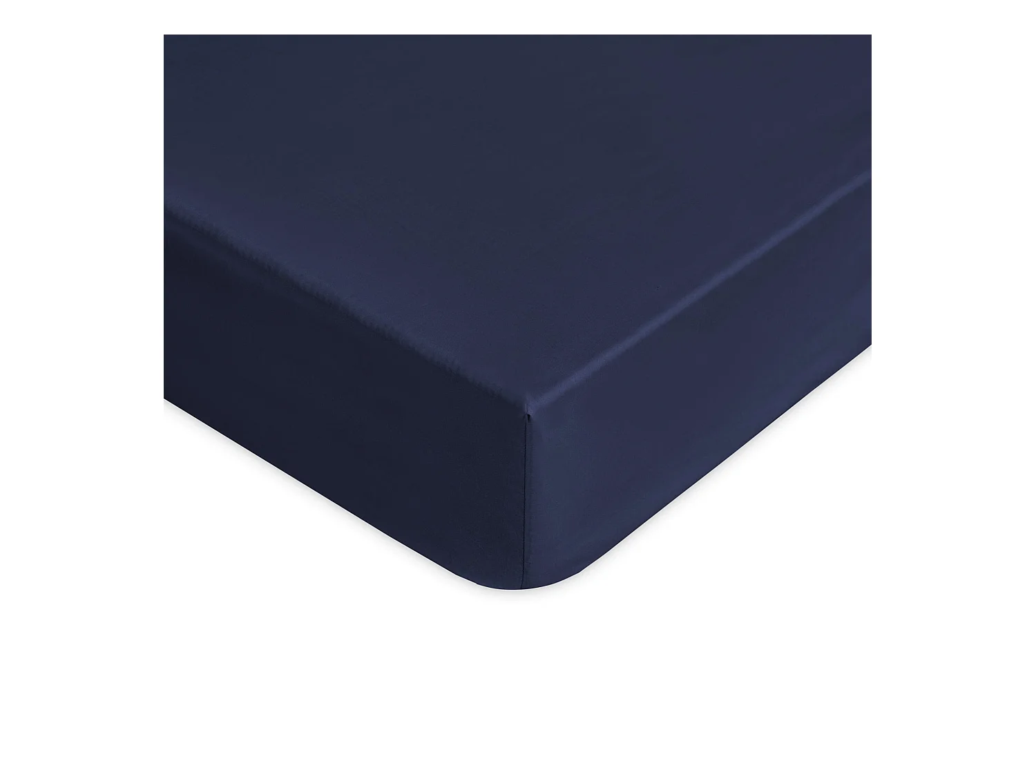 Lenzuolo sotto con angoli in puro cotone blu navy (120x200cm)