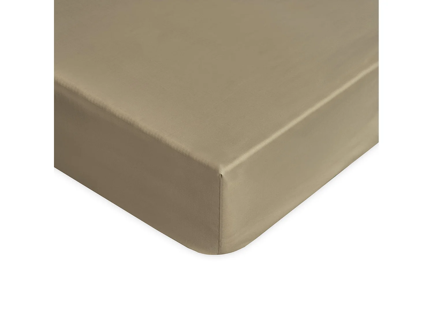 Lenzuolo sotto con angoli in raso di cotone prisma (180x200cm)