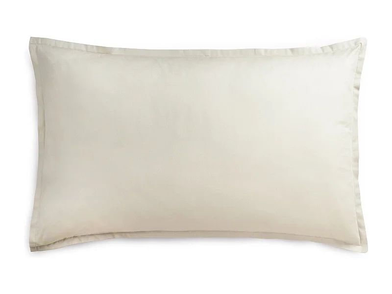 Federa in percalle di cotone tinta unita grigio chiaro (50x80cm)