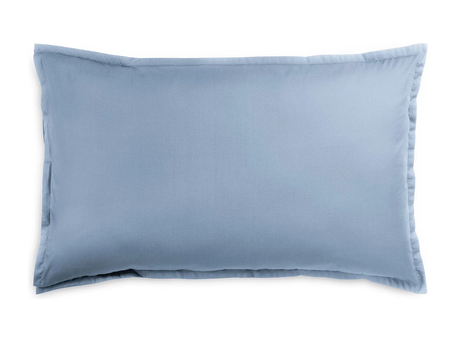 Federa in raso di cotone tinta unita azzurro (50x80cm)