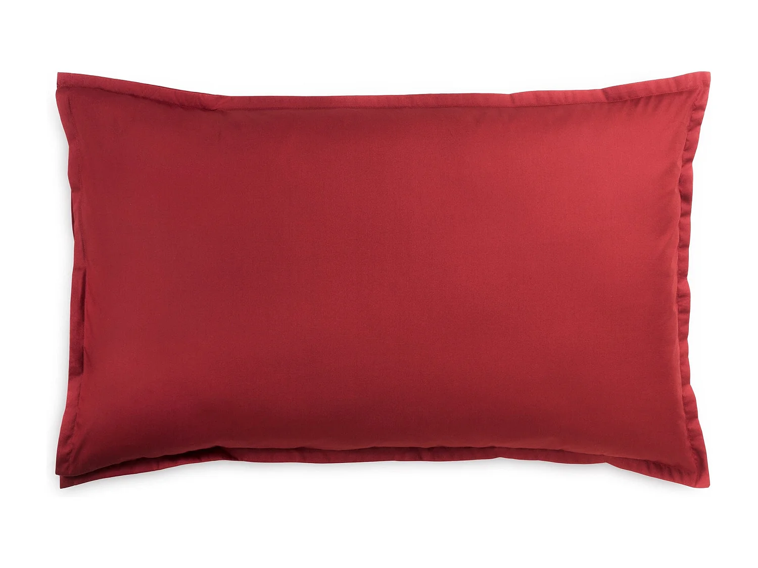 Federa in percalle di cotone tinta unita bordeaux (50x80cm)
