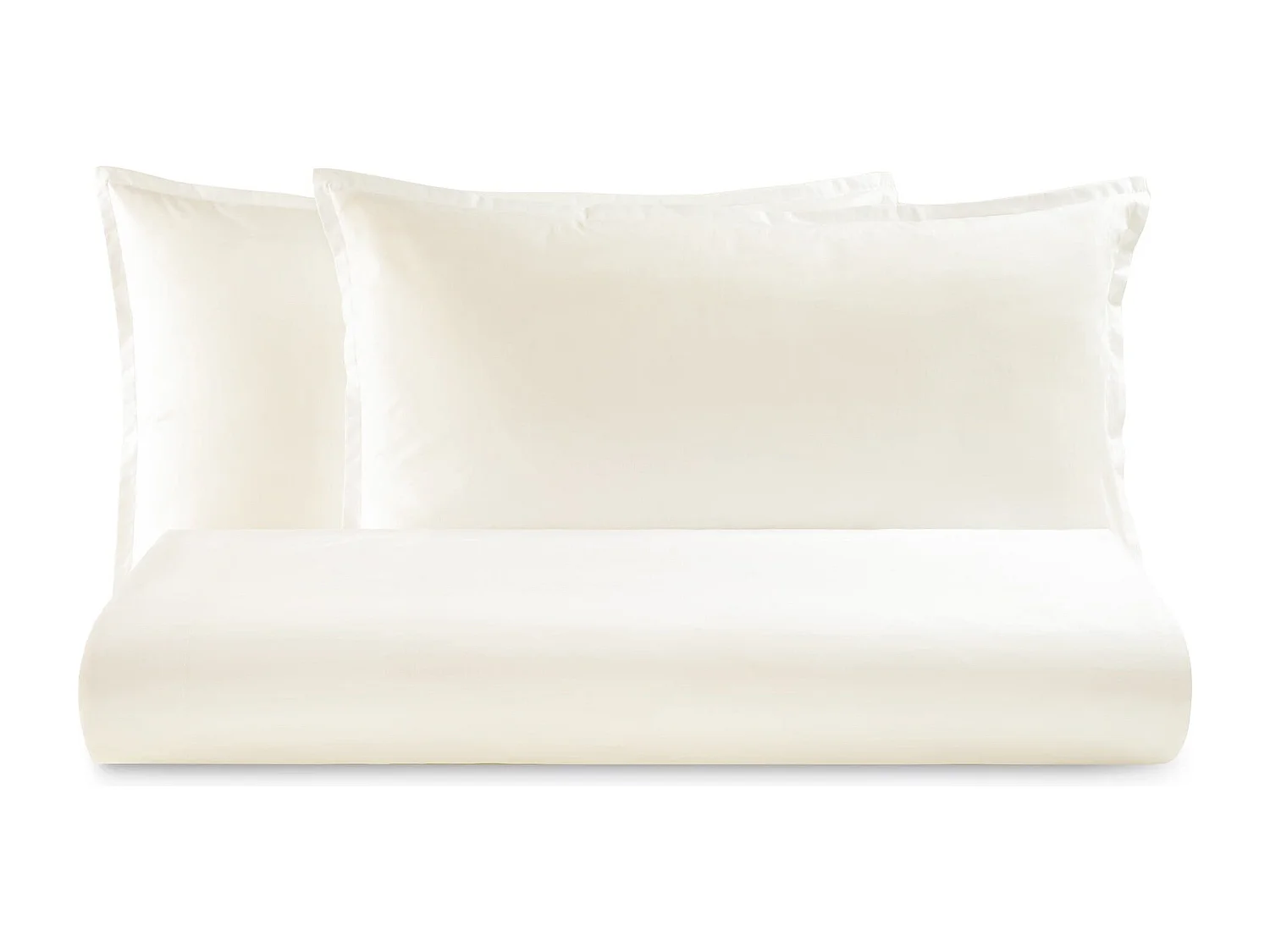 Parure lenzuolo in percalle di cotone beige (200x290cm)