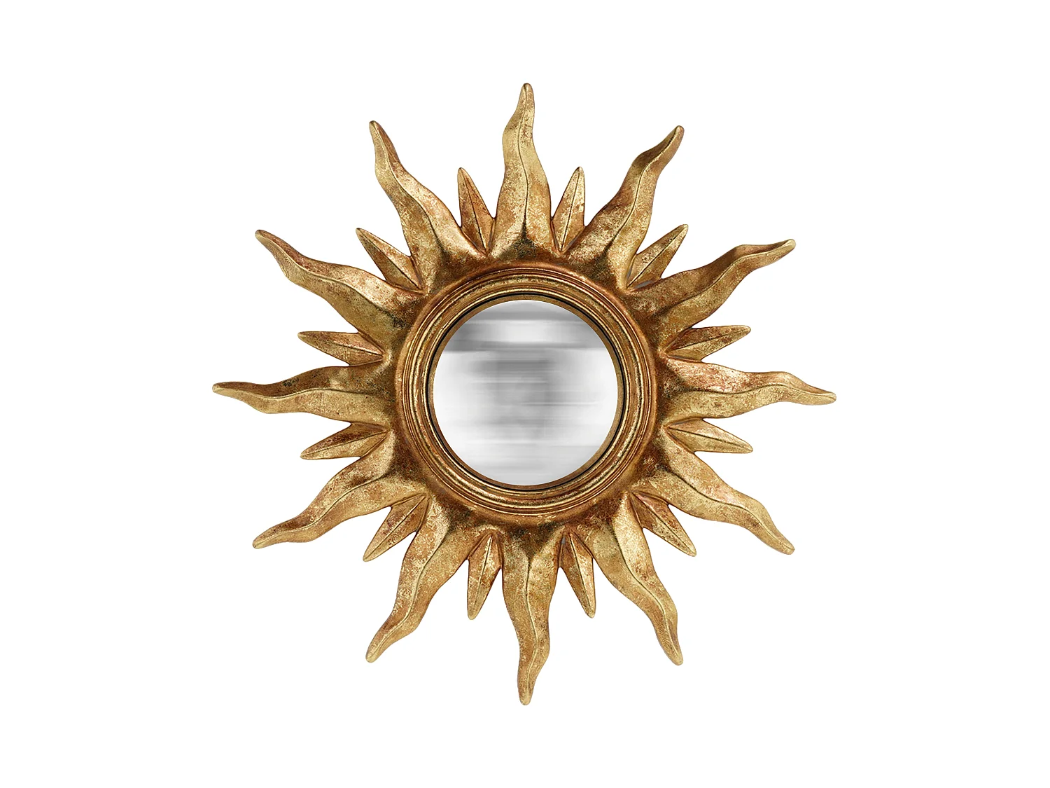Miroir convexe soleil doré 31cm