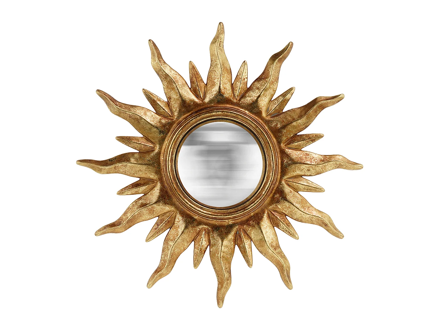 Miroir convexe soleil doré 31cm