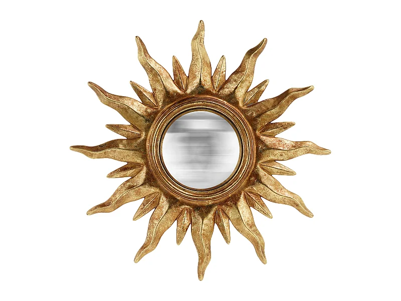 Miroir convexe soleil doré 31cm
