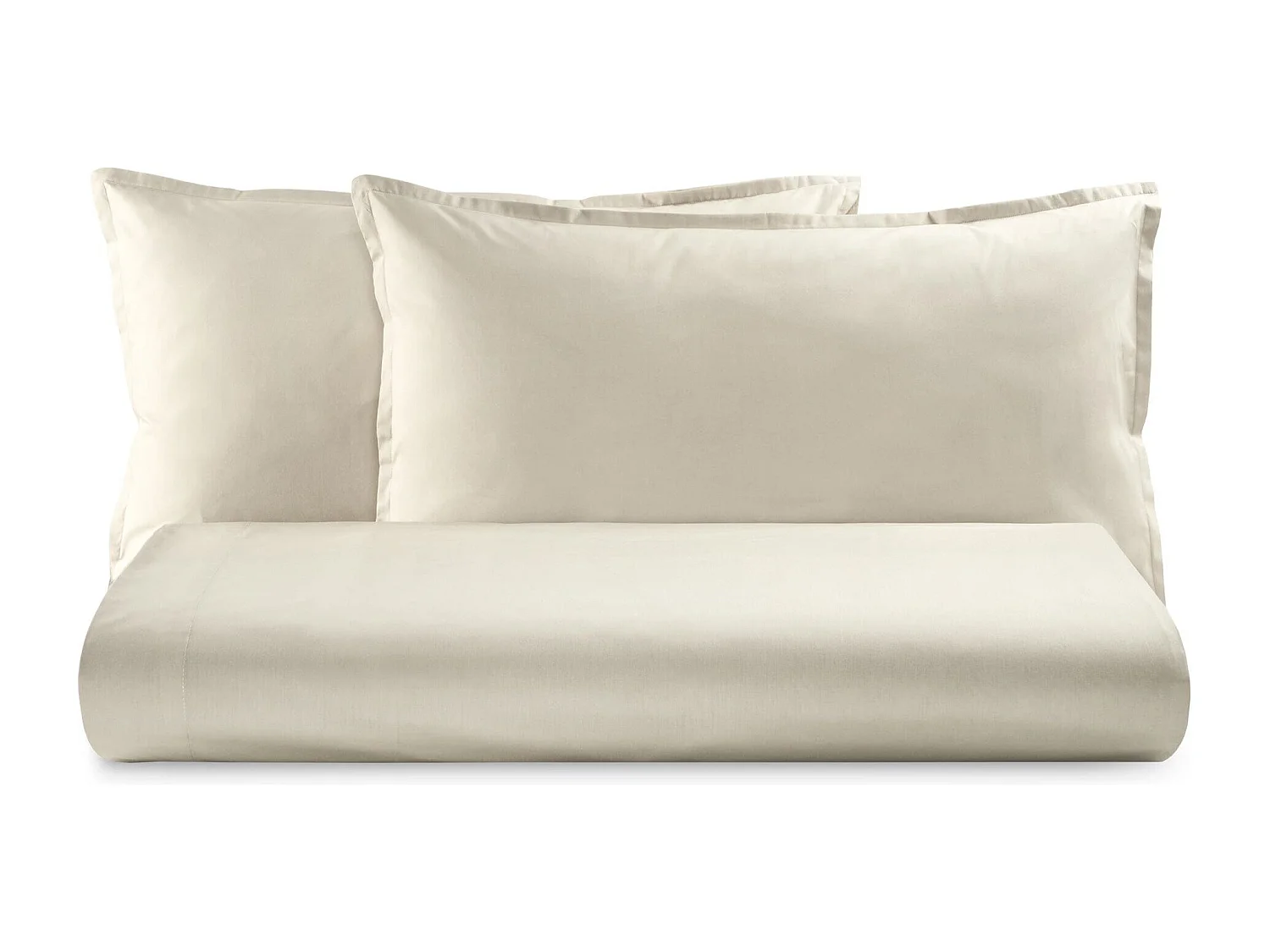 Parure lenzuolo in percalle di cotone grigio chiaro (250x290cm)