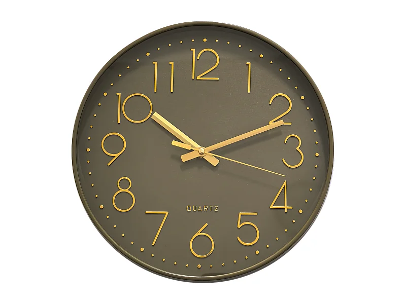 Horloge color kaki 30,5cm