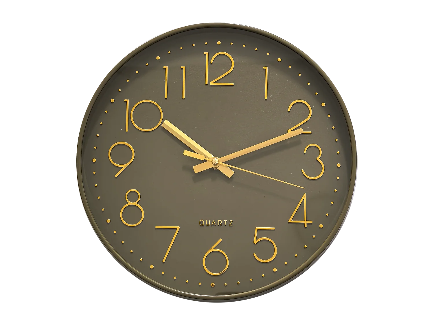 Horloge color kaki 30,5cm