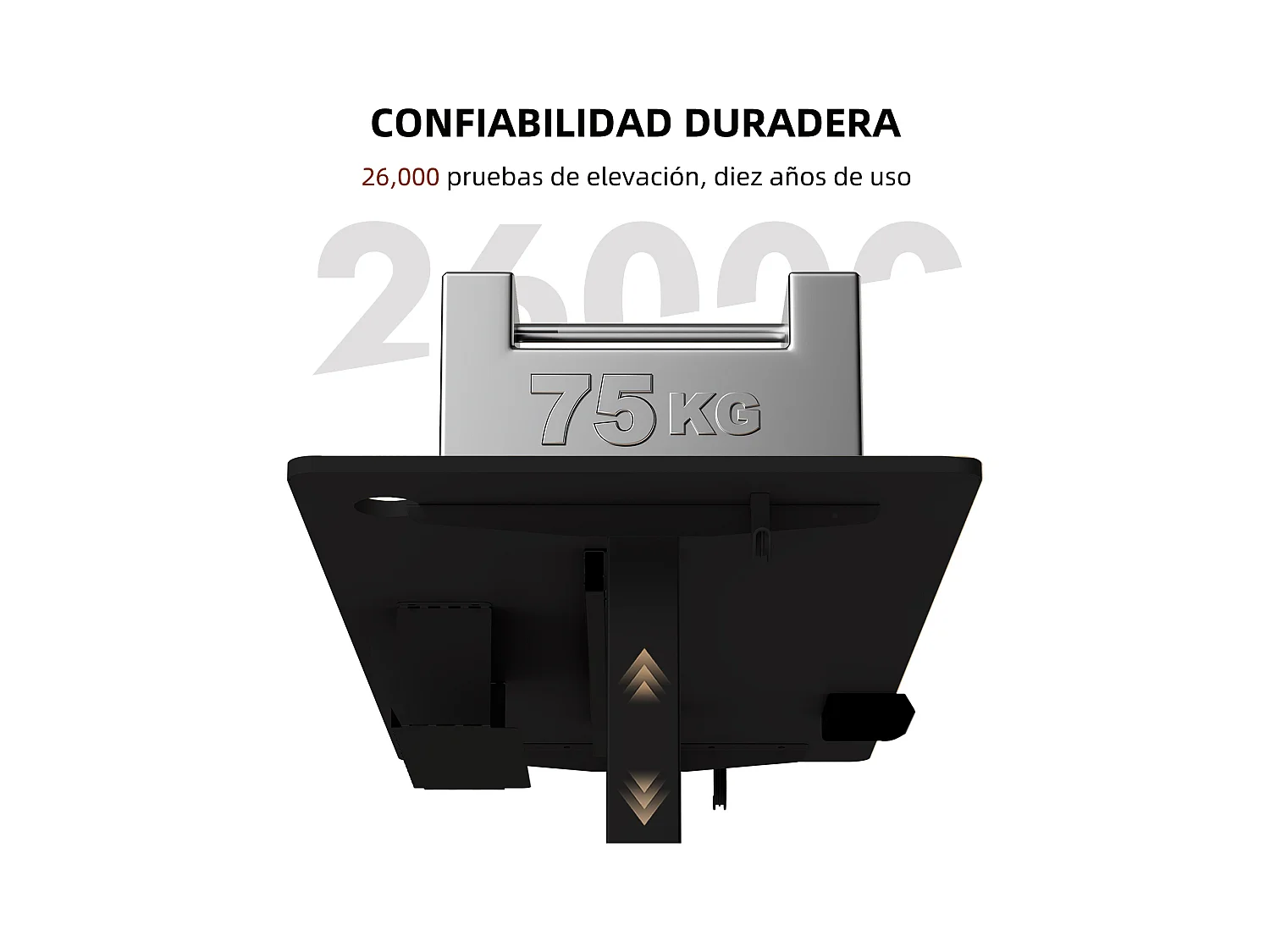 Escritorio eléctrico de pie y sentado 120x60 cm – Altura ajustable – Memoria y sistema anti-colisión – Puertos USB-A y Tipo-C – Color negro