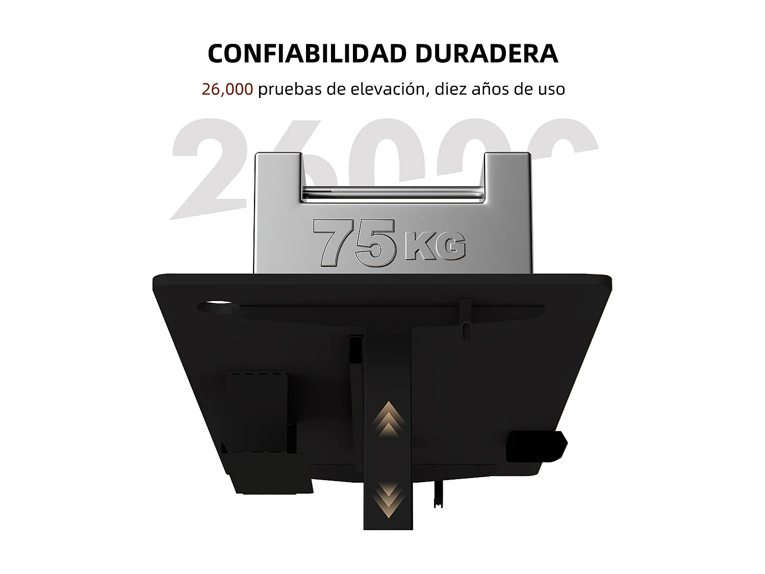 Escritorio eléctrico de pie y sentado 140x70 cm – Altura ajustable – Memoria y sistema anti-colisión – Puertos USB-A y Tipo-C – Color negro