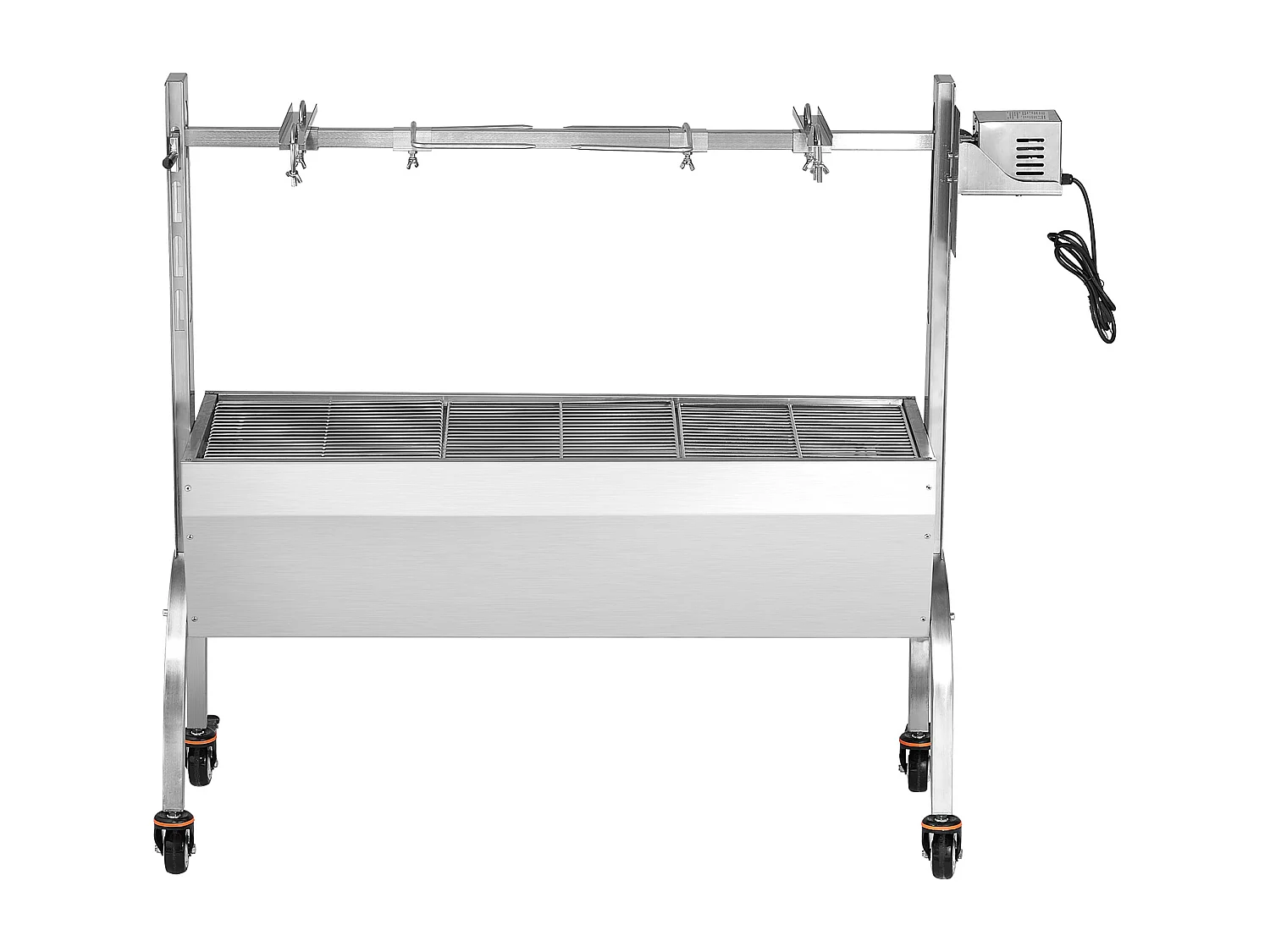 Barbecue à Rôtisserie, Rôtisserier électrique avec Moteur Puissant, Fabriqué en Acier Inoxydable Durable