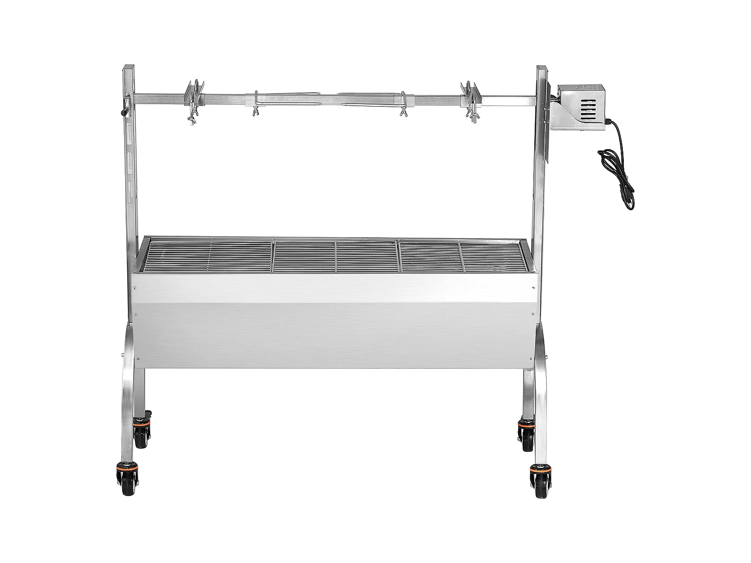 Rotisseriegrill, elektrische rotisserie met krachtige motor, gemaakt van duurzaam roestvrij staal, Grillbarbecue SucceBuy Spit Rotisserie BBQ