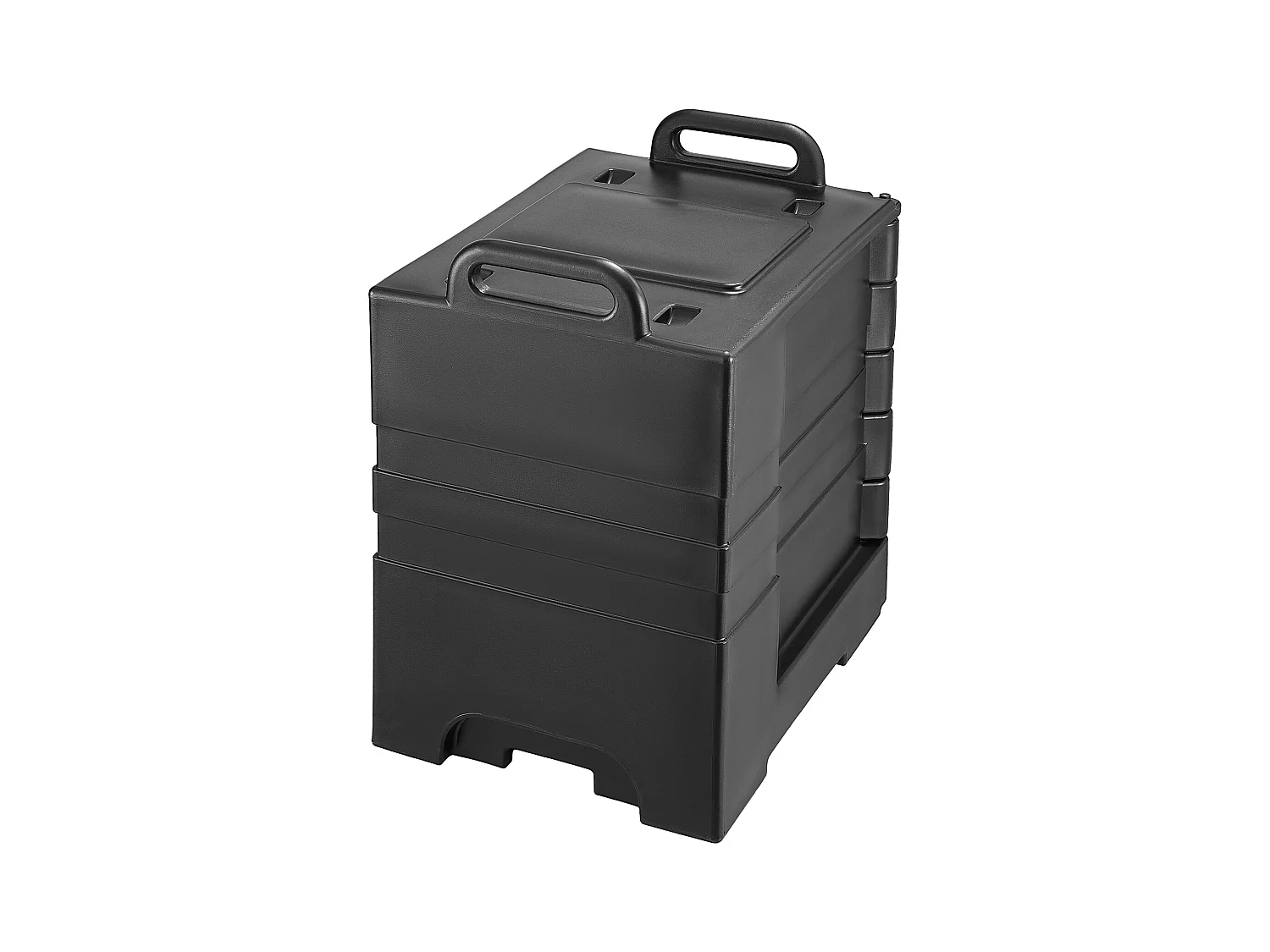 Boîte de Transport Isolé SucceBuy, Porte-Bac à Nourriture 77 L, pour Restauration, Restaurant, Cantine