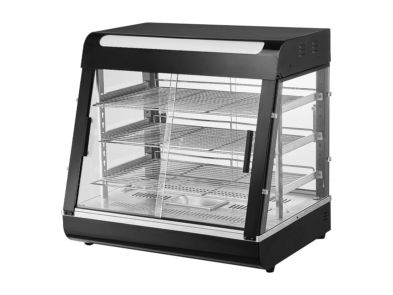 Verwarmde Vitrine SucceBuy, 3-lags Zakelijke Pizzakast, voor Voedselverwarming met Licht