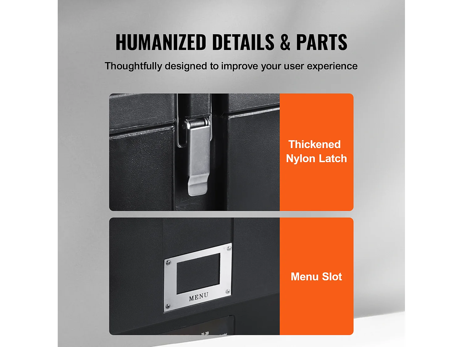 Boîte de Transport Isolé SucceBuy, Porte-Plateau Isolé, Chargement Supérieur Empilable de 34 L, avec 3 poêles, noir