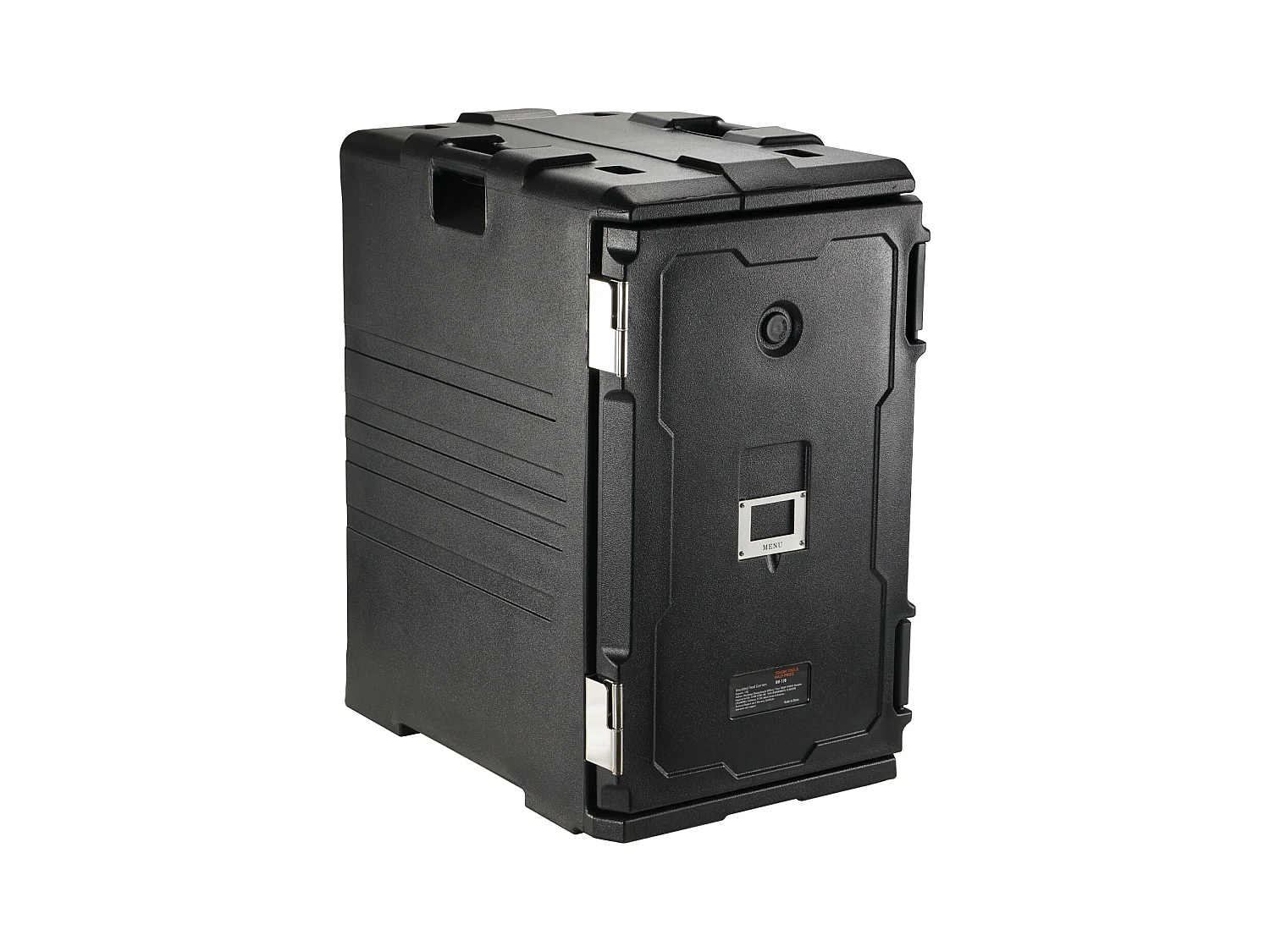 Boîte de Transport Isolé SucceBuy, Bacs à Nourriture Isolés à Chargement Frontal avec Roulettes 103 L ,Noir