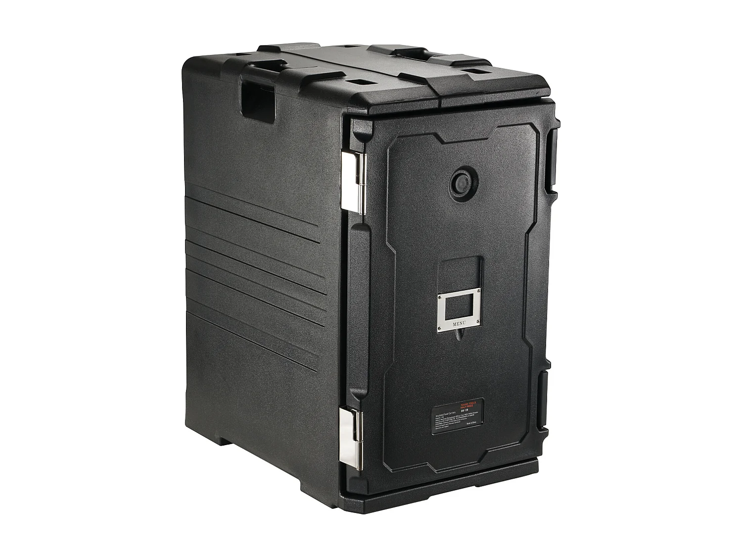 Boîte de Transport Isolé SucceBuy, Bacs à Nourriture Isolés à Chargement Frontal avec Roulettes 103 L ,Noir