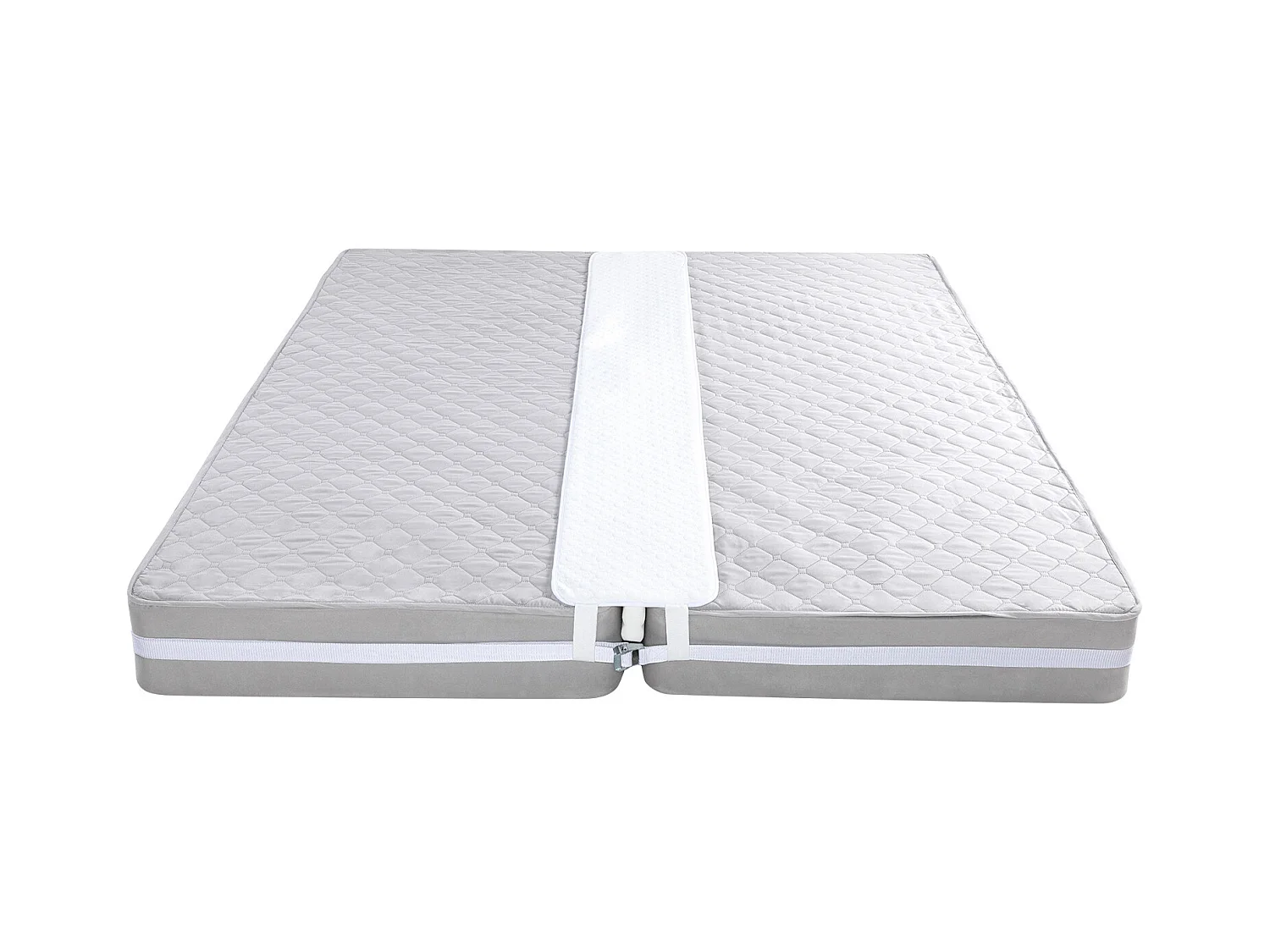 Pont de Lit SucceBuy 190,5 x 30,5 cm, Connecteur de Matelas Réglable, avec Sangle à Boucle en Métal Robuste, Mousse à Mémoire de Forme 25D