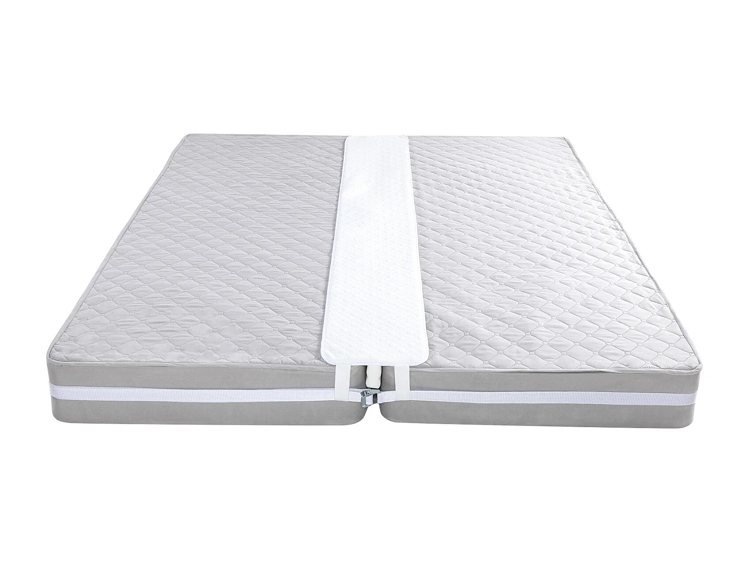 Pont de Lit SucceBuy 190,5 x 30,5 cm, Connecteur de Matelas Réglable, avec Sangle à Boucle en Métal Robuste, Mousse à Mémoire de Forme 25D