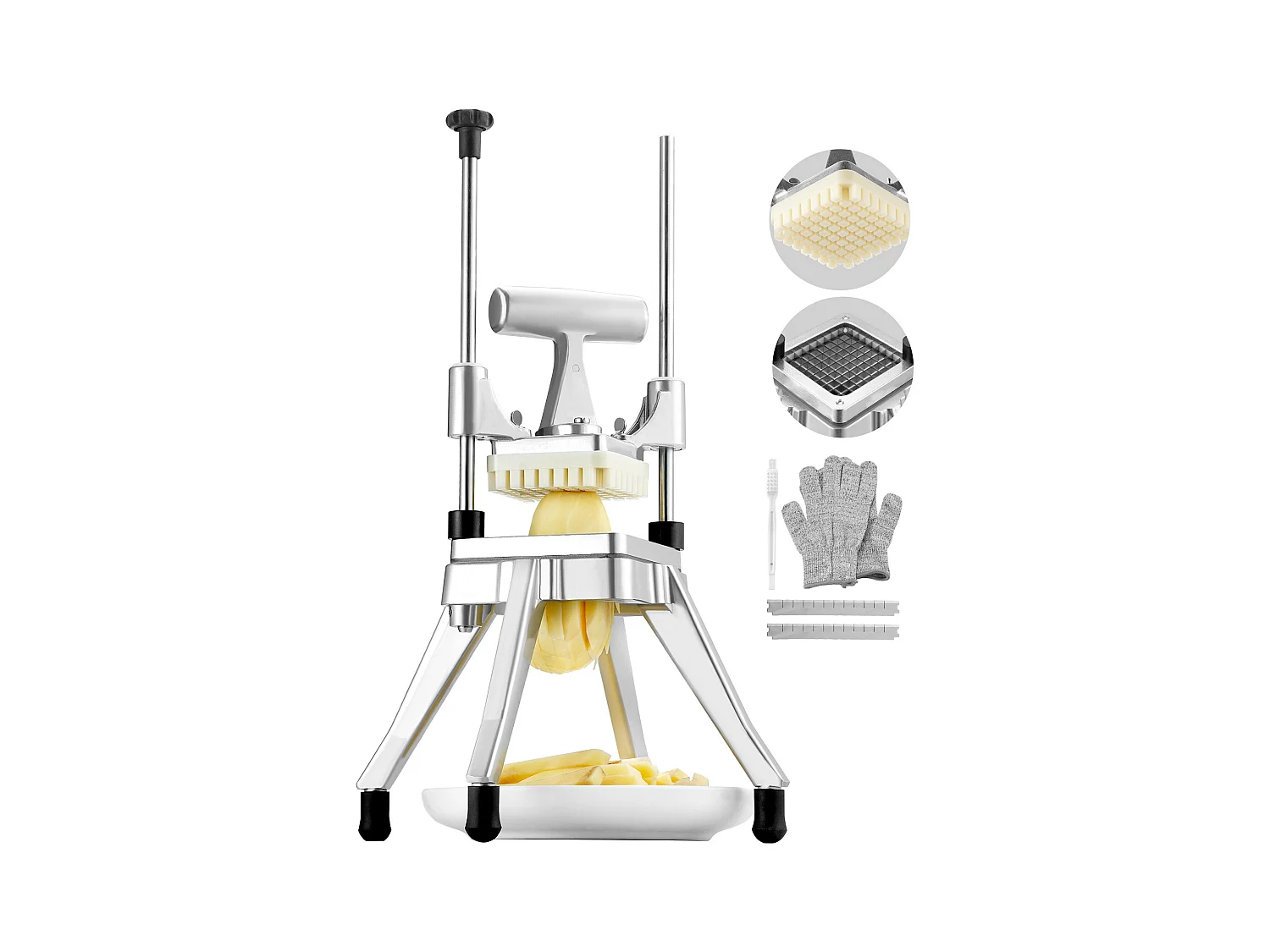 Commerciële Friet- en Groentesnijder SucceBuy 0,95 cm, Fruit- en Tomatensnijder Food Shaper