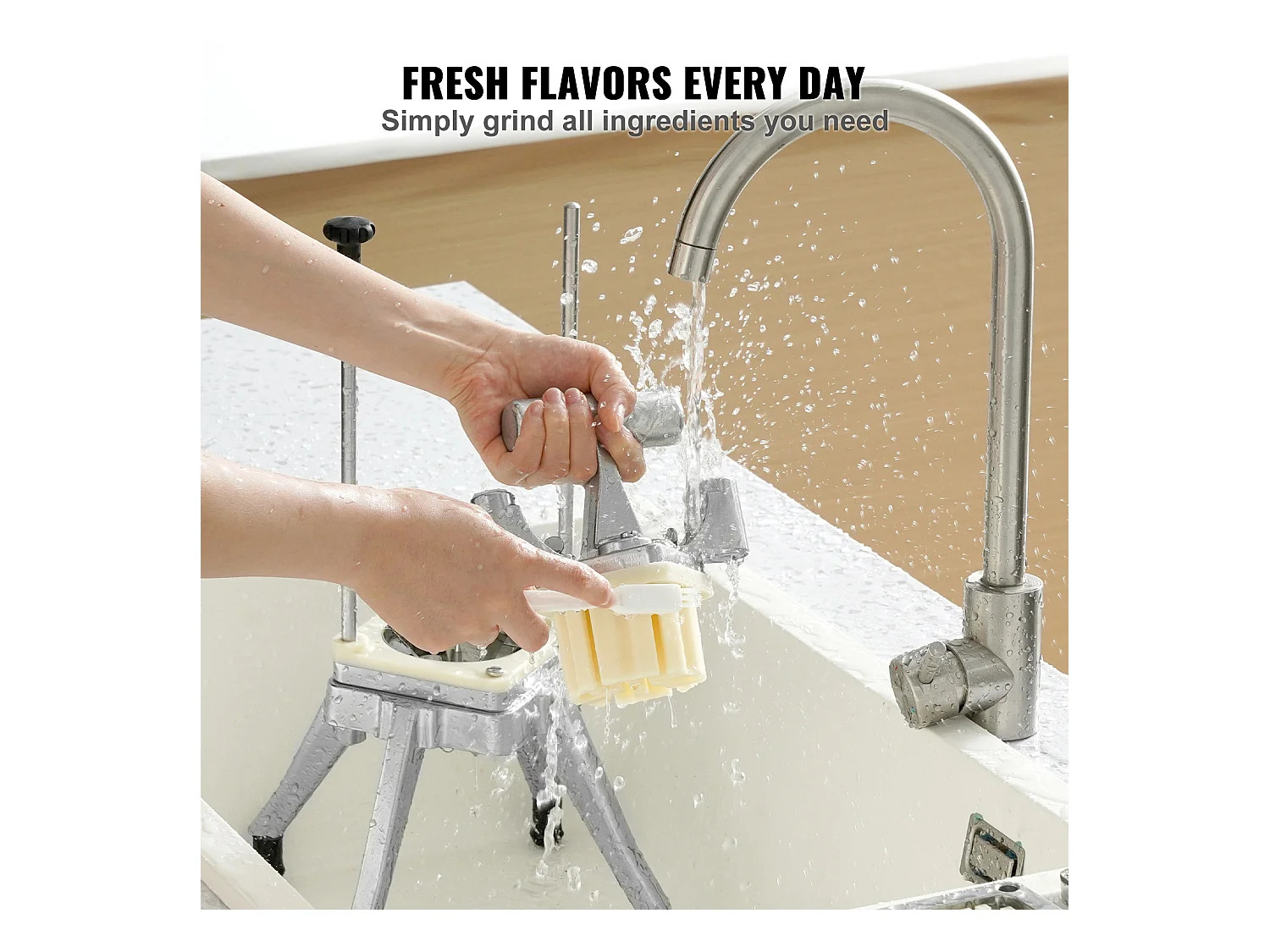 Coupe-Frites et Légumes Commercial SucceBuy 0.95cm, Trancheuse à Fruits et à Tomates Food Shaper