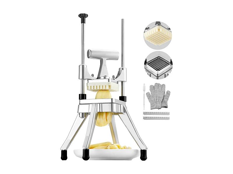 Taglia Patate e Verdure Commerciale SucceBuy 0,95 cm, Affettatrice per Frutta e Pomodori Food Shaper