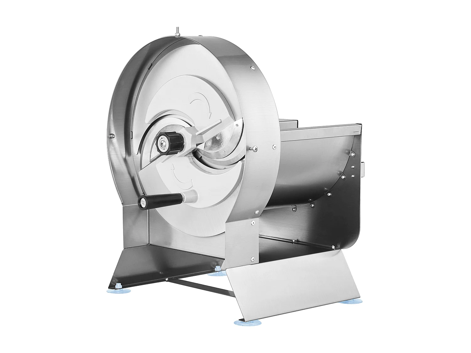 Trancheuse Manuelle SucceBuy Trancheuse à Légumes électrique Manuelle 0-1.27cm, Coupe-Aliments à épaisseur Réglable, Grand Port